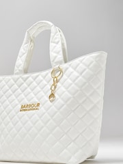 Barbour® International Battersea Quilted Logo Tote Bag - Image 8 of 13