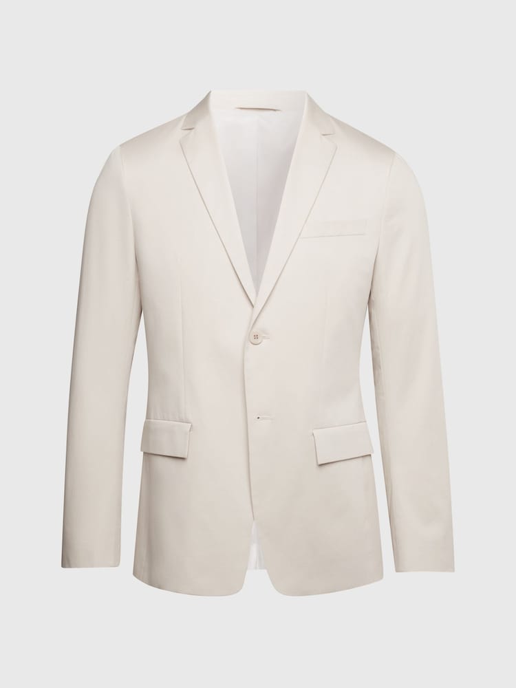 Calvin Klein Slim Fit Natural Stretch Sateen Blazer - Image 5 of 5