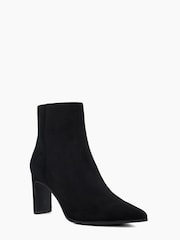 Dune London Black Ottaly Point Block Heel Boots - Image 3 of 5