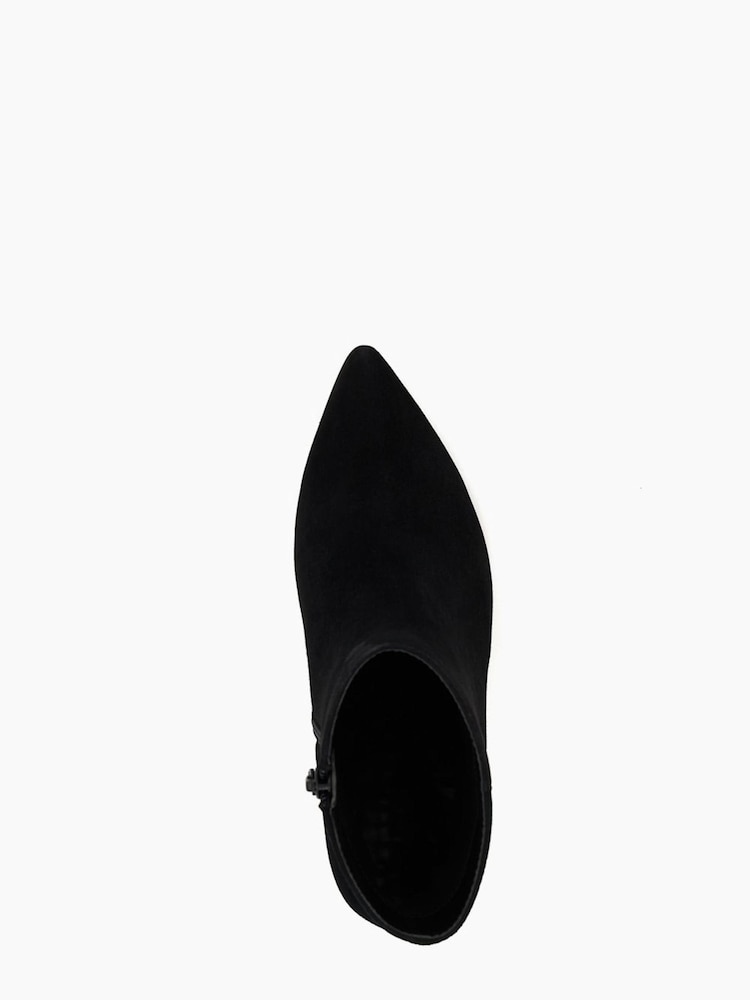 Dune London Black Ottaly Point Block Heel Boots - Image 5 of 5