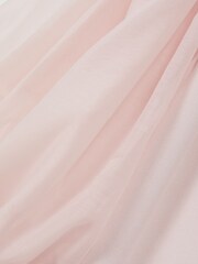 Reiss Pink Lauren Junior Blouson Sleeve Bow Dress - Image 6 of 6