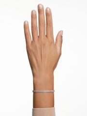 Swarovski Grey Rose Gold Tennis Crystal Bracelet - Image 6 of 6