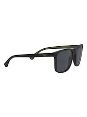 Schwarze Sonnenbrille von Emporio Armani - Bild 8 von 11
