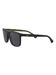 Schwarze Sonnenbrille von Emporio Armani - Bild 9 von 11
