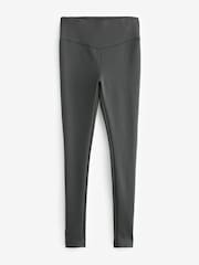 Grey Rib Fleece Leggings - Image 6 of 7
