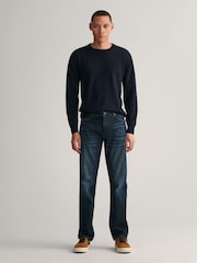 GANT Blue Wash Regular Fit Archive Jeans - Image 1 of 5