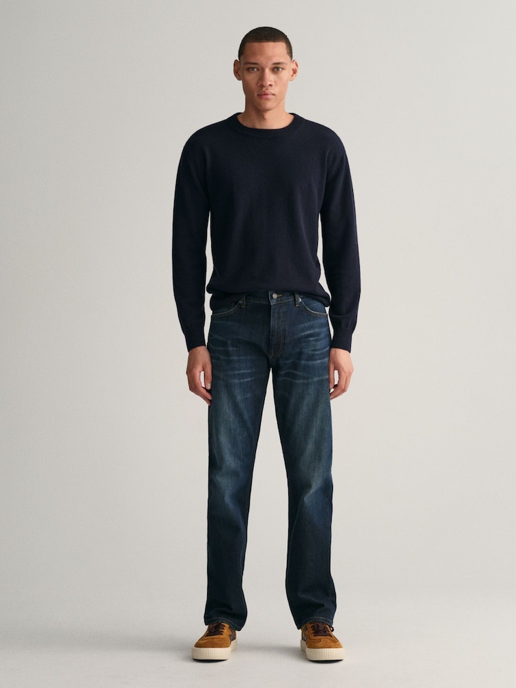 GANT Blue Wash Regular Fit Archive Jeans - Image 1 of 5
