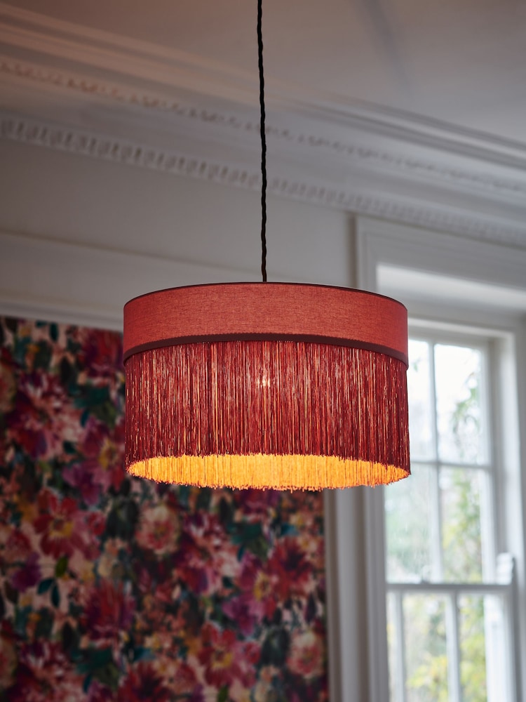 Clarke and Clarke Pink Martello Tassel Easyfit Shade - Image 1 of 4