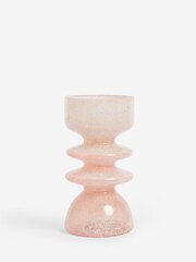 Pink Confetti Glass Pillar Candle Holder - Image 3 of 3