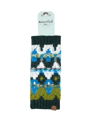 Weird Fish Green Shutt Fair Isle Wristwarmer - Image 1 of 2
