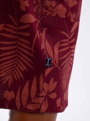 Weird Fish Brown Felicity Printed Jersey Midi Dress - Image 5 of 7