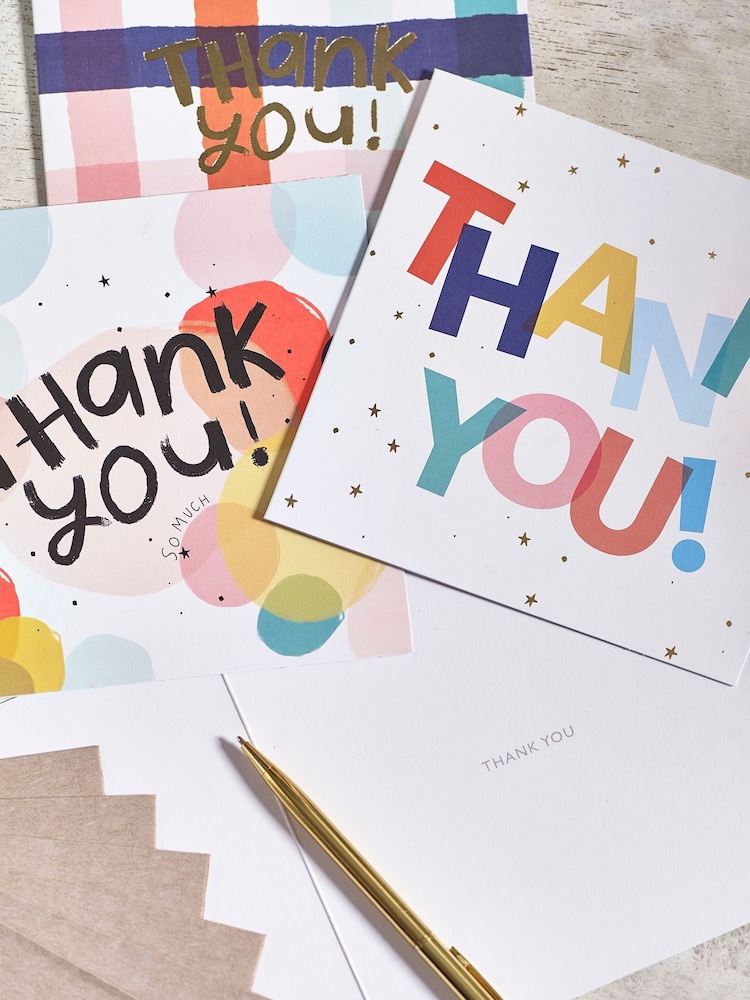6 Pack Multi Thank You Cards - Image 3 of 3 6 Pack Multi Thank You Cards - Image 3 of 3