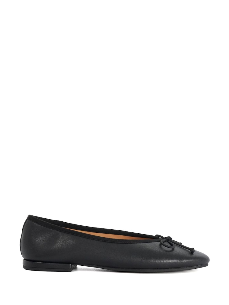 Dune London Black Honeydrop Ballet Pumps - Image 1 of 5 Dune London Black Honeydrop Ballet Pumps - Image 1 of 5