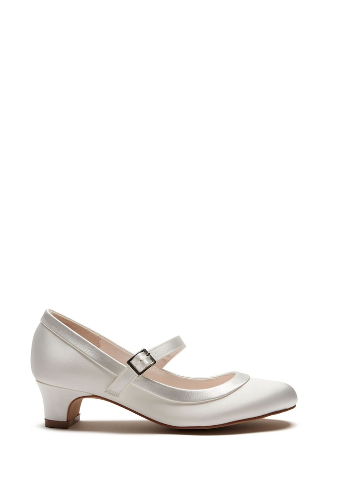 Rainbow Club Cream Kids Maisie Satin Bridesmaid Shoes - Image 2 of 6