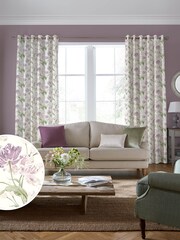 Laura Ashley Grape 100% Cotton Gosford Made to Measure Curtains - Image 2 of 9