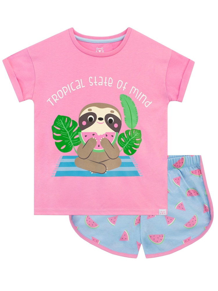 Harry Bear pyjama court paresseux rose - Image 1 de 5 Harry Bear pyjama court paresseux rose - Image 1 de 5