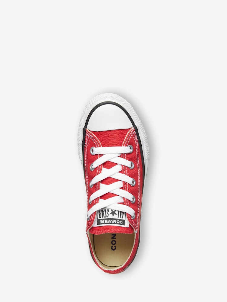 Converse Red Chuck Taylor All Star Ox Junior Trainers - Image 5 of 7