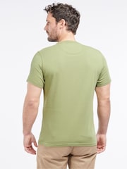 Barbour® Burnt Olive Green Mens Sports T-Shirt - Image 3 of 4