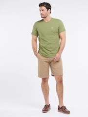 Barbour® Burnt Olive Green Mens Sports T-Shirt - Image 4 of 4