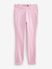 Pink Cropped Denim Jersey Leggings - Image 5 of 6