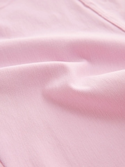 Pink Cropped Denim Jersey Leggings - Image 6 of 6