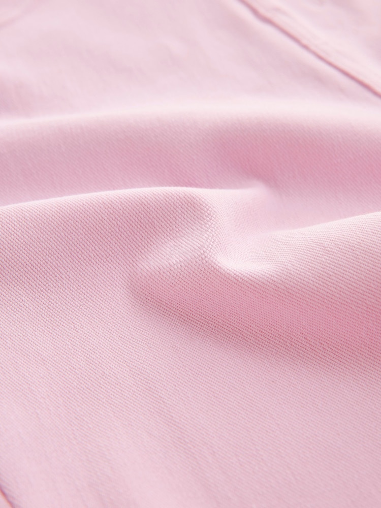 Pink Cropped Denim Jersey Leggings - Image 6 of 6