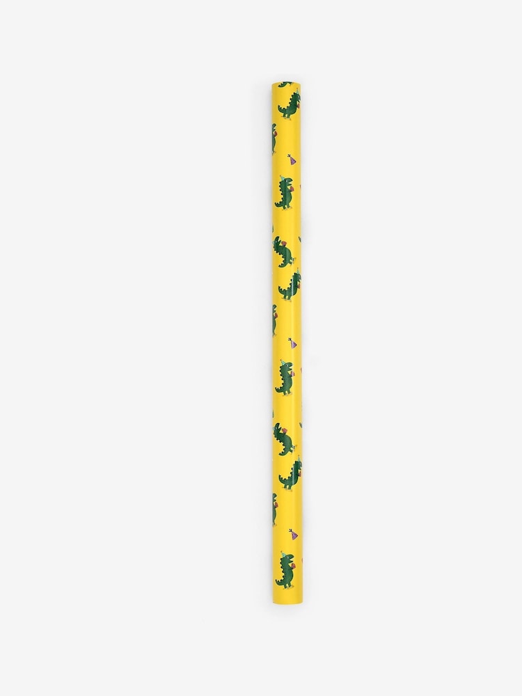 Yellow Dinosaurs 10 Metre Wrapping Paper - Image 2 of 4