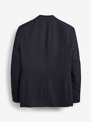 Navy Blue Tailored Fit Two Button Suit Jacket - Image 9 of 9