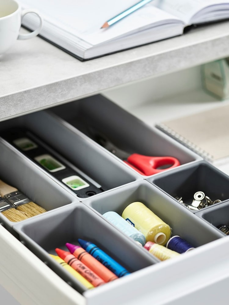 Joseph Joseph Grey Blox 7 Piece Drawer Organiser - Image 2 of 4