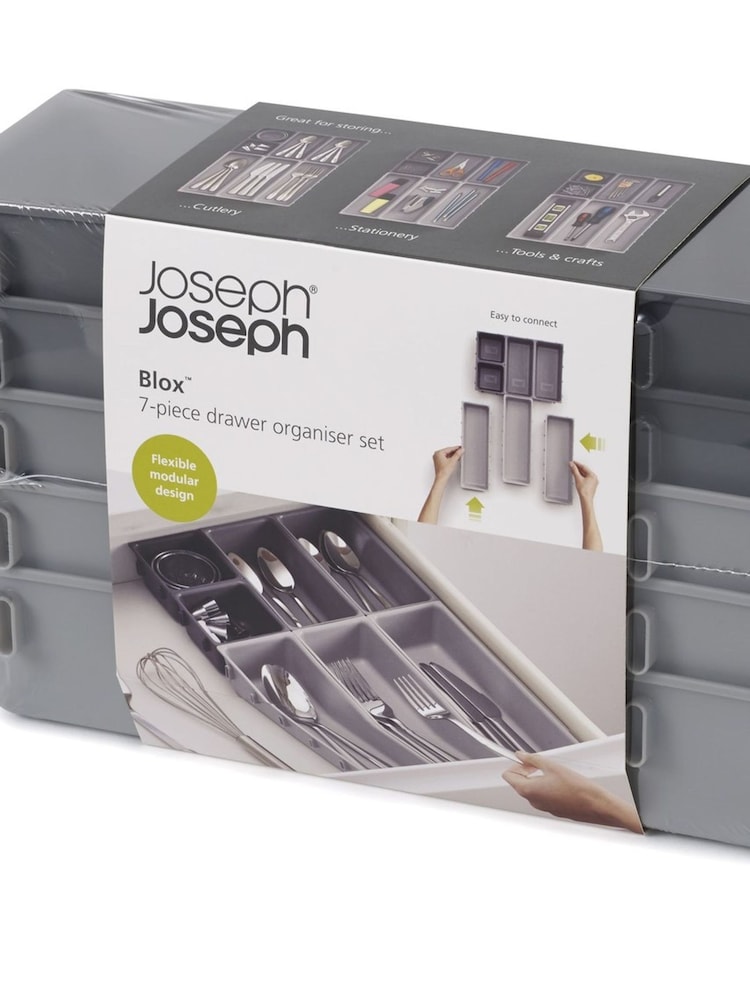 Joseph Joseph Grey Blox 7 Piece Drawer Organiser - Image 4 of 4