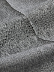 Light Grey Slim Fit Textured Wool Suit Trousers - Image 7 of 8