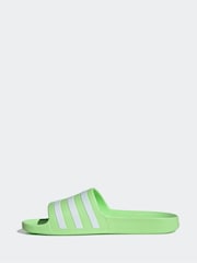 adidas Green Sportswear Adilette Aqua Slides - Image 1 of 9