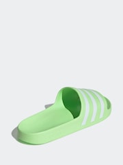 adidas Green Sportswear Adilette Aqua Slides - Image 2 of 9