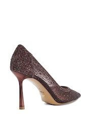Dune London Red Cristelle Court Shoes - Image 3 of 5