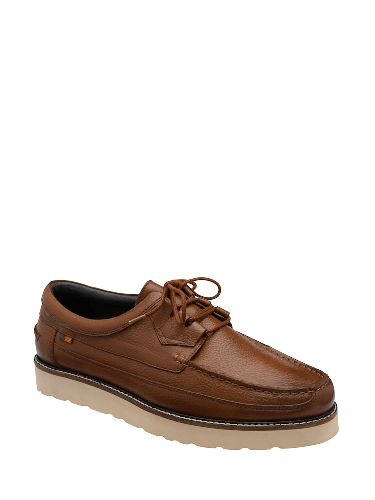 Frank Wright Brown Suede Lace-Up Shoes - Image 1 of 4