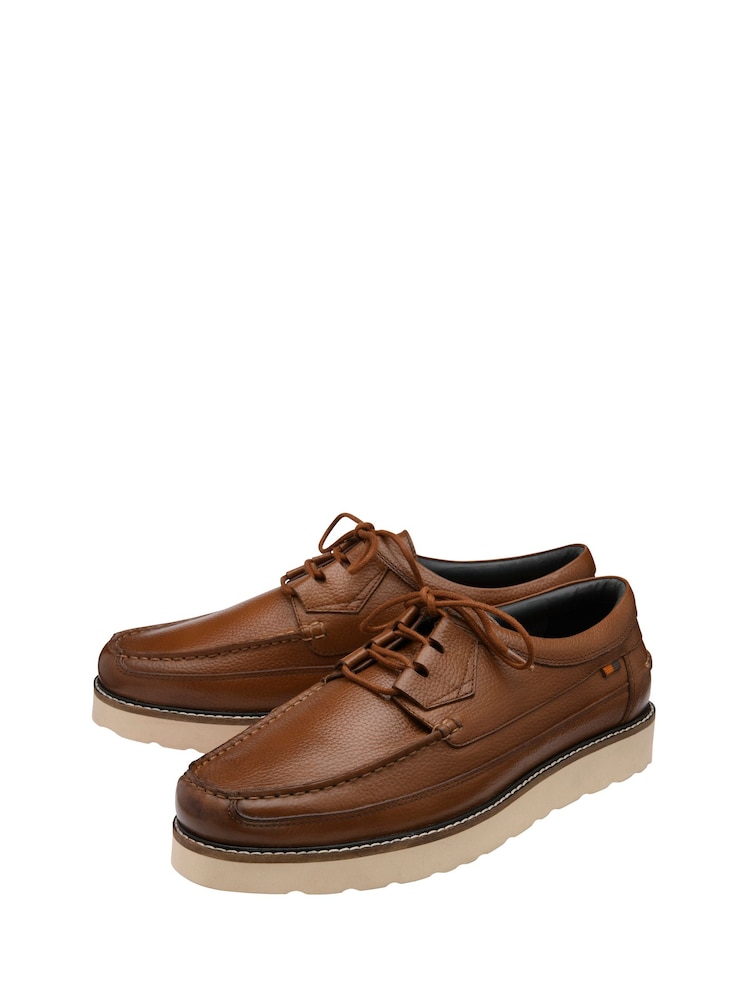 Frank Wright Brown Suede Lace-Up Shoes - Image 2 of 4