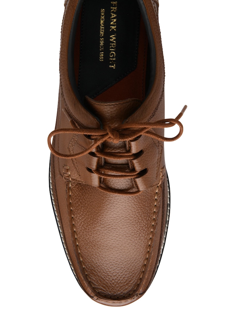 Frank Wright Brown Suede Lace-Up Shoes - Image 4 of 4