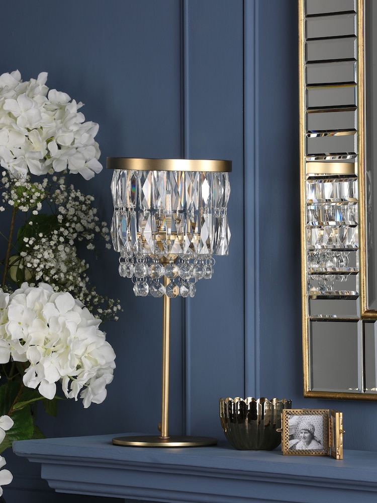 Laura Ashley Brass Rhosill Table Lamp - Image 2 of 4