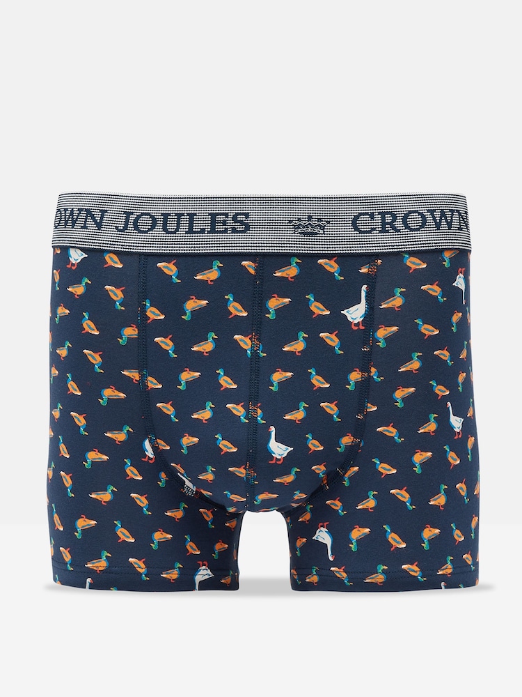 Joules Crown Joules Navy Duck Goose Underwear 2 Pack - Image 2 of 5