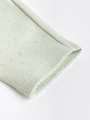 Sage Green Pointelle - Otroške gamaše 3 Pack - Slika 6 iz 6