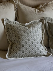 Ellenvale Interiors Chloe Scalloped Edge Cushion Cover - Image 1 of 2