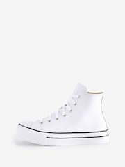 Converse White All Star EVA Lift Junior Trainers - Image 2 of 9