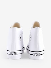 Converse White All Star EVA Lift Junior Trainers - Image 4 of 9