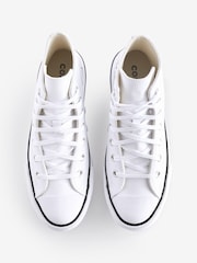 Converse White All Star EVA Lift Junior Trainers - Image 5 of 9
