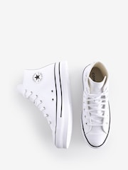 Converse White All Star EVA Lift Junior Trainers - Image 6 of 9