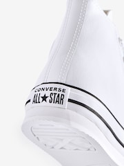 Converse White All Star EVA Lift Junior Trainers - Image 8 of 9