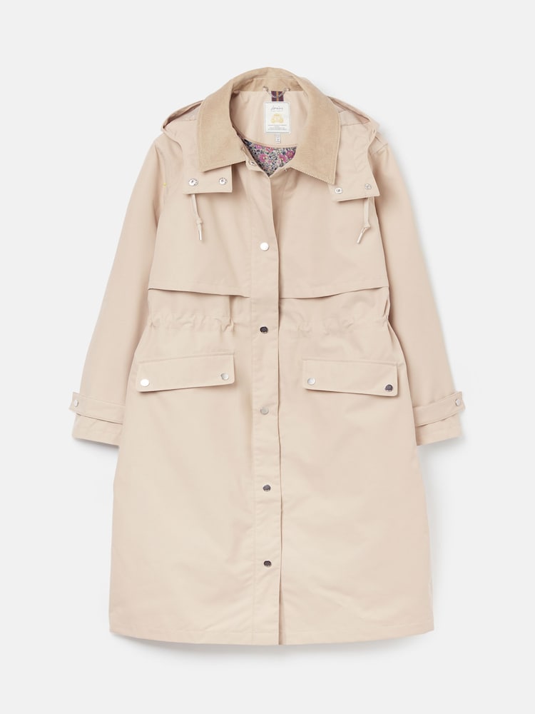 Joules Brampton Hybrid White Trench Coat - Image 9 of 9