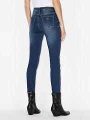 Armani Exchange Blue Skinny Fit Jeans - Image 2 of 6
