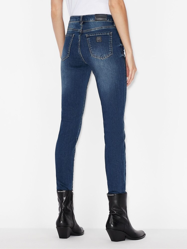 Armani Exchange Blue Skinny Fit Jeans - Image 2 of 6