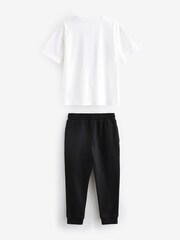 White/Black Licensed Marvel Avengers T-Shirt and Joggers Set (3-16yrs) - Image 2 of 3